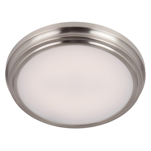 X66 13-Inch LED Brushed Polished Nickel Flush Mount by Craftmade Lighting