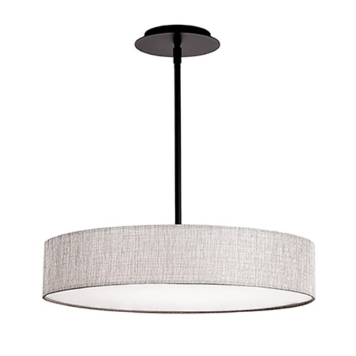 WAC Lighting Manhattan 20-Inch Pendant in Black by WAC Lighting PD-13720-BK