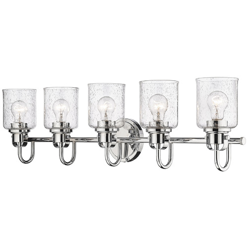 Z-Lite Kinsley Chrome Bathroom Light by Z-Lite 340-5V-CH