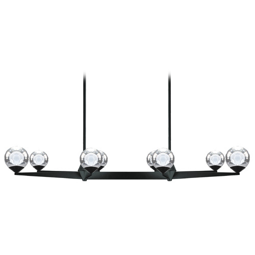 Modern Forms by WAC Lighting Double Bubble Black LED Linear Light by Modern Forms PD-82044-BK