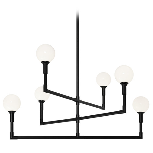 Matteo Lighting Matteo Lighting Candlestix Black Chandelier C64806BKOP