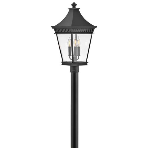 Hinkley Chapel Hill 26.50-Inch Outdoor Post Light in Black by Hinkley Lighting 27091MB