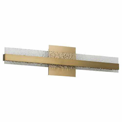 Oxygen Antares Aged Brass LED Bathroom Light