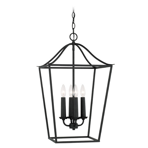 Capital Lighting Grady 4-Light Foyer Light in Black Iron by Capital Lighting 550641BI