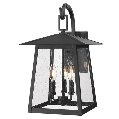 Z-Lite Rainer Black Outdoor Wall Light