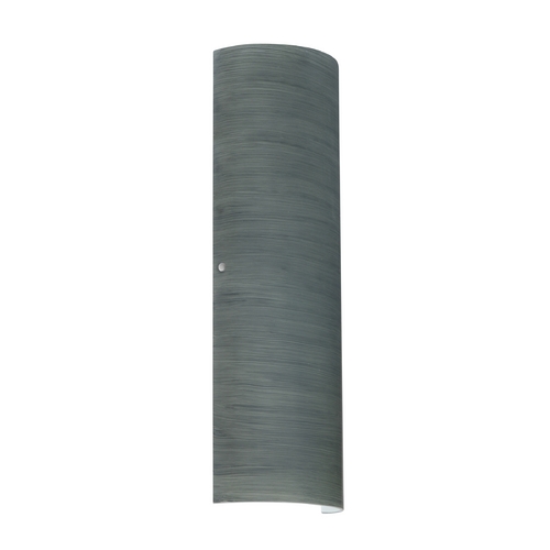 Sconce Wall Light Grey Glass Satin Nickel by Besa Lighting