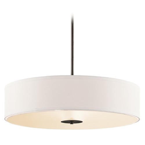 Kichler Lighting 24-Inch Covertible Drum Pendant in Olde Bronze by Kichler Lighting 42122OZ