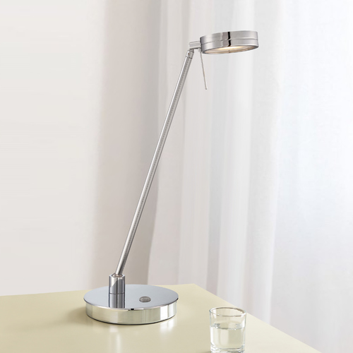 George Kovacs Lighting George's Reading Room LED Table Lamp in Brushed Nickel by George Kovacs P4306-077