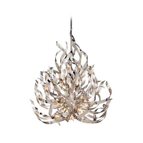 Corbett Lighting Corbett Lighting Graffiti Silver Leaf and Poli Island Light 154-412