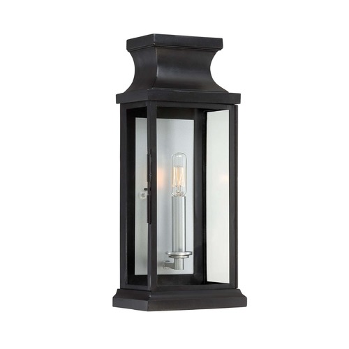 Brooke 17-Inch Outdoor Wall Lantern in Black by Savoy House