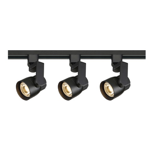 Nuvo Lighting LED Track Light Kit H-Track Black 3000K by Nuvo Lighting TK424