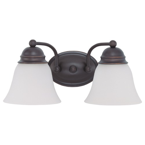 Empire Mahogany Bronze Bathroom Light by Nuvo Lighting