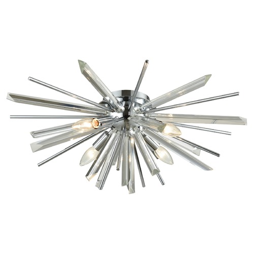 Palisades Ave. Chrome Flush Mount by Avenue Lighting