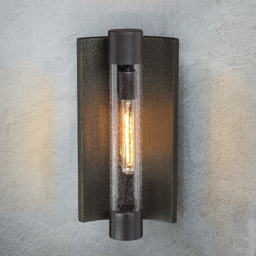 Celtic Shadow Textured Bronze with Silver Highlights Outdoor Wall Light by Minka Lavery