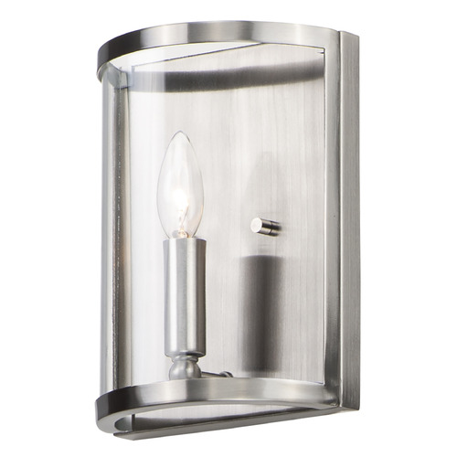 Maxim Lighting Sentinel Satin Nickel Sconce