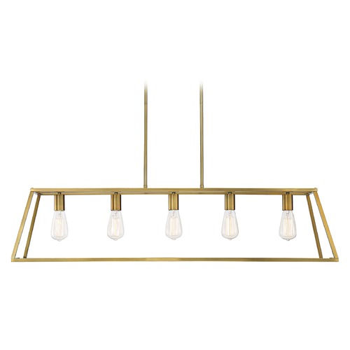 Savoy House Denton 5-Light Warm Brass Chandelier by Savoy House 1-327-5-322