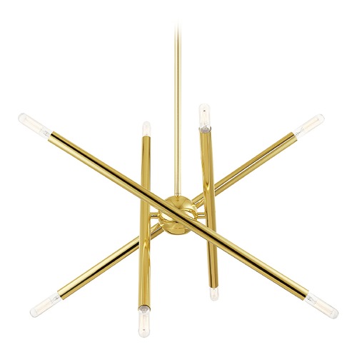 Livex Lighting Soho 19.5-Inch Chandelier in Polished Brass 46774-02