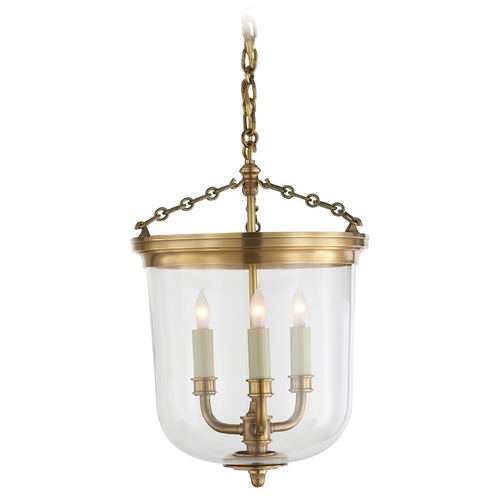 Thomas OBrien Merchant Lantern in Antique Brass by Visual Comfort Signature