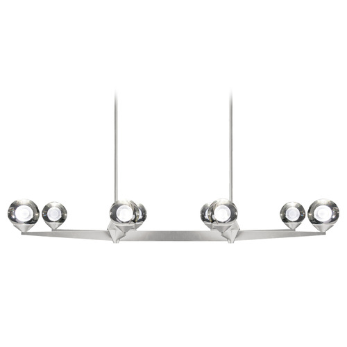 Modern Forms by WAC Lighting Double Bubble Satin Nickel LED Linear Light by Modern Forms PD-82044-SN