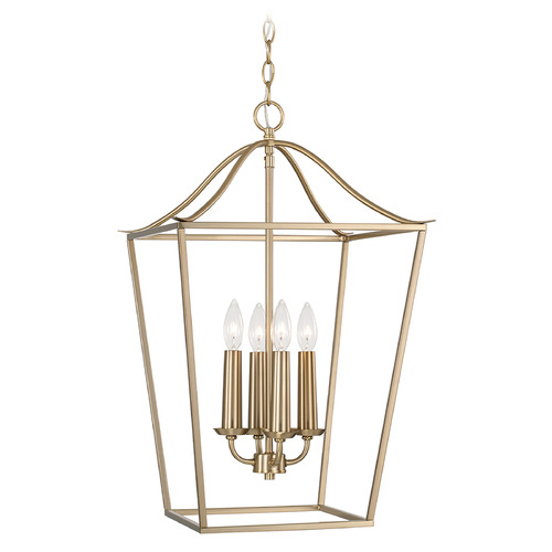 Capital Lighting Grady 4-Light Foyer Light in Matte Brass by Capital Lighting 550641MA