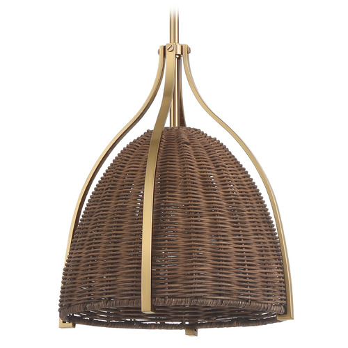 Hunter Fan Company Hunter Fan Company Arcelia Alturas Gold Pendant Light with Bowl / Dome Shade 48120