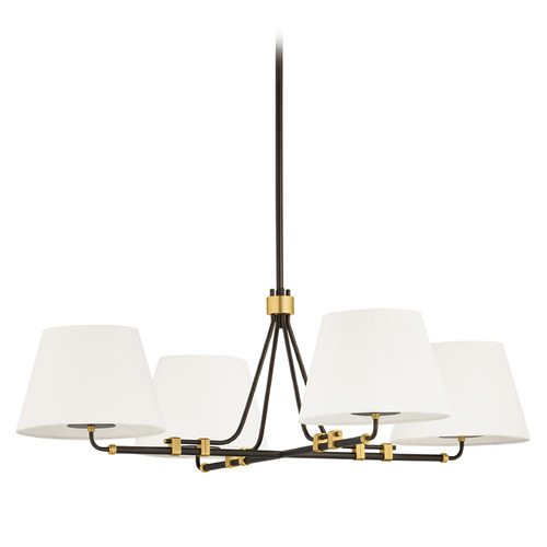 Hudson Valley Lighting Crown Heights Aged Brass & Distressed Bronze LED Chandelier