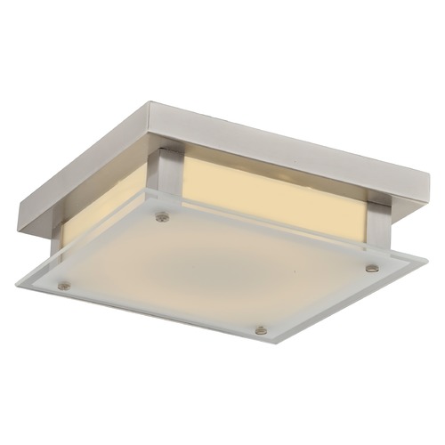 Cermack St. 12-Inch Brushed Nickel LED Flush Mount by Avenue Lighting