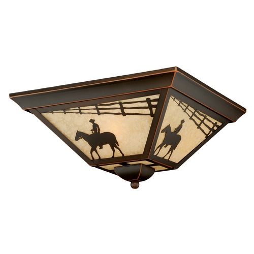 Trail Burnished Bronze Outdoor Ceiling Light by Vaxcel Lighting