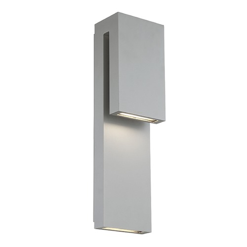 Modern Forms by WAC Lighting Double Down 18-Inch LED Outdoor Wall Light in Graphite by Modern Forms WS-W13718-GH