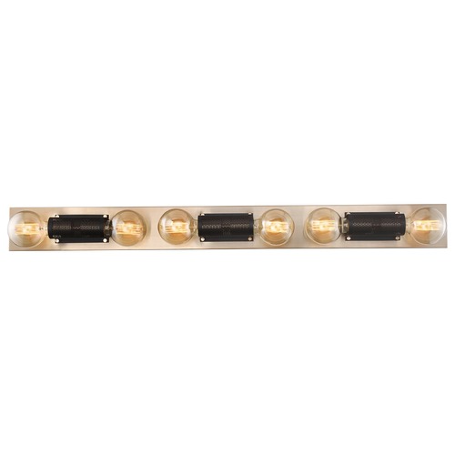 Nuvo Lighting Satco Lighting Passage Copper Brushed Brass / Black Vertical Bathroom Light 60/6665