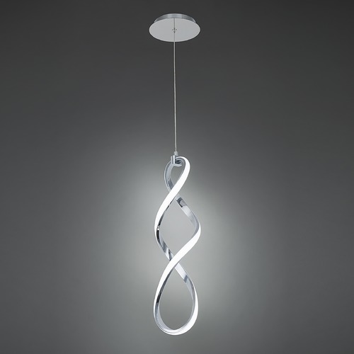 Interlace LED Mini Pendant in Chrome 3000K by WAC Lighting