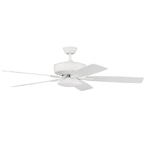 Pro Plus 112 52-Inch LED Fan in White by Craftmade Lighting