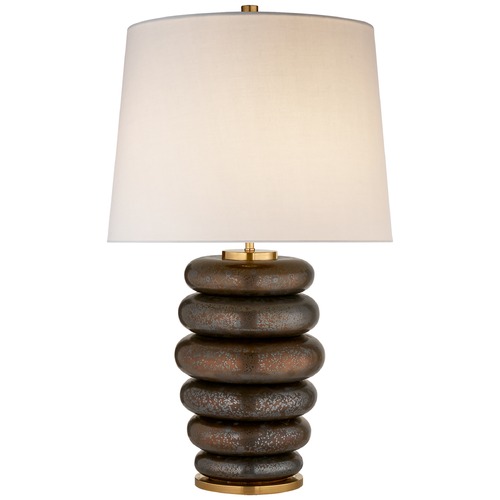 Kelly Wearstler Phoebe Stacked Lamp in Bronze by Visual Comfort Signature