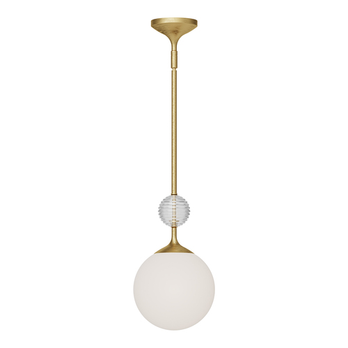 Alora Lighting Celia Brushed Gold Mini-Pendant Light with Globe Shade