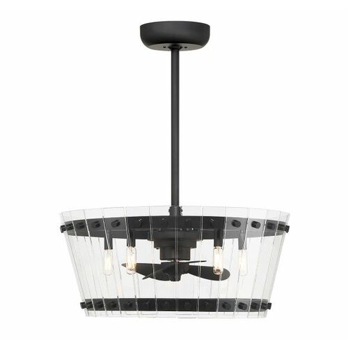 Savoy House Ventari 24-Inch LED Fan DLier Chandelier Fan in Black by Savoy House 24-FD-8853-89