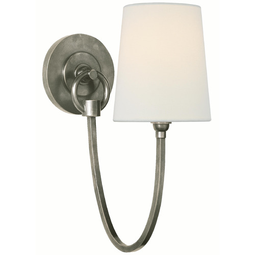 Visual Comfort Signature Collection Thomas O'brien Reed Antique Nickel Sconce