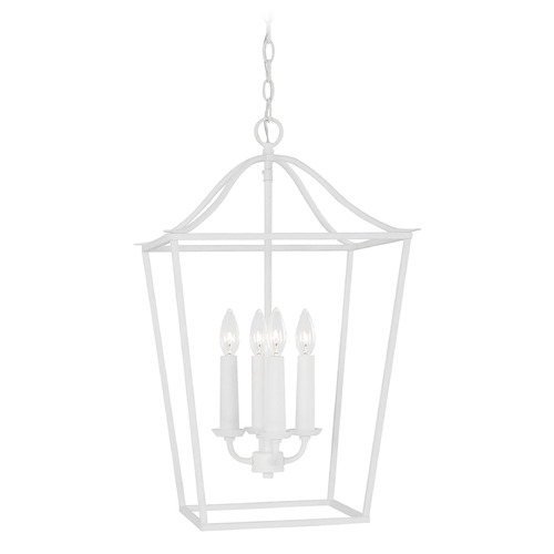 Capital Lighting Grady 4-Light Foyer Light in Textured White by Capital Lighting 550641XW