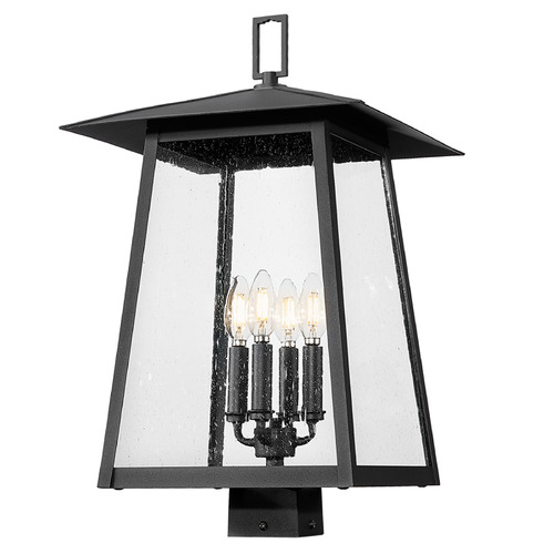 Z-Lite Rainer Black Post Light