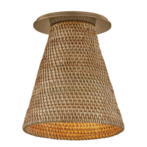 Troy Lighting Menifee Patina Brass LED Flushmount Light