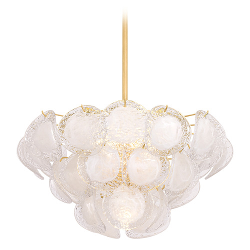 Hudson Valley Lighting Cedar Hill Vintage Gold Leaf LED Chandelier