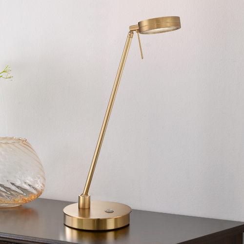 George Kovacs Lighting George's Reading Room LED Table Lamp in Honey Gold by George Kovacs P4306-248