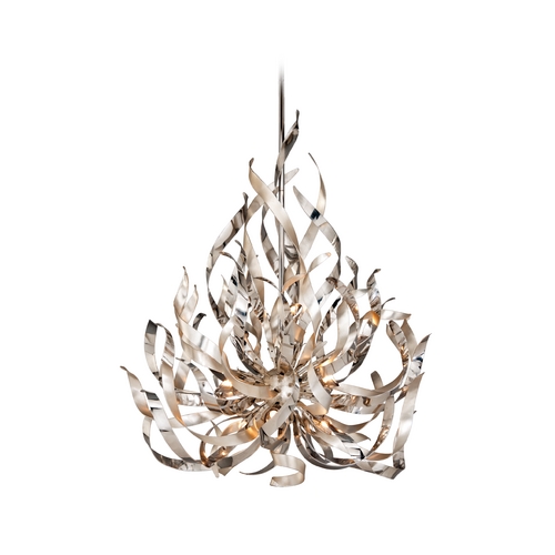 Corbett Lighting Corbett Lighting Graffiti Silver Leaf and Poli Island Light 154-49