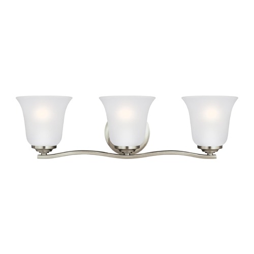 Generation Lighting Emmons Brushed Nickel Bathroom Light by Generation Lighting 4439003-962