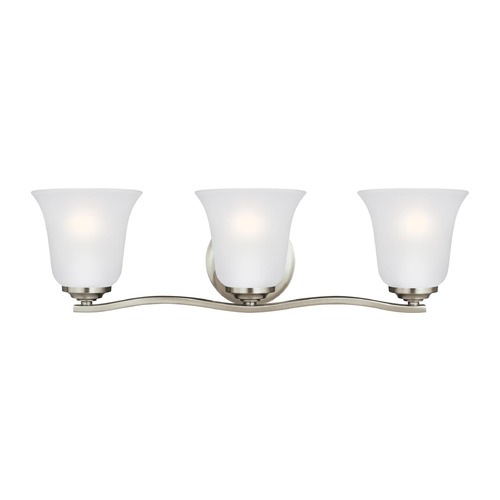 Emmons Brushed Nickel Bathroom Light by Generation Lighting