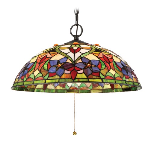 Violets Vintage Bronze Pendant by Quoizel Lighting
