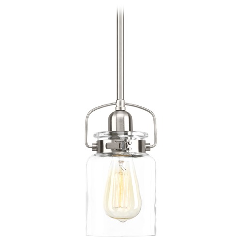 Progress Lighting Calhoun Mini Pendant in Brushed Nickel by Progress Lighting P500055-009