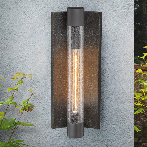 Celtic Shadow Textured Bronze with Silver Highlights Outdoor Wall Light by Minka Lavery