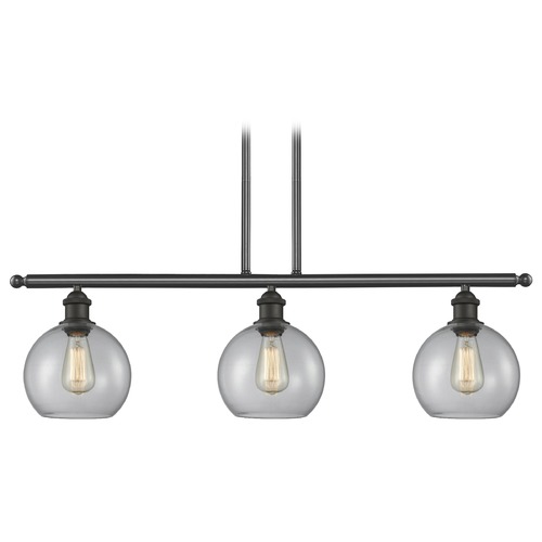 Innovations Lighting Innovations Lighting Athens Oil Rubbed Bronze Island Light with Globe Shade 516-3I-OB-G122
