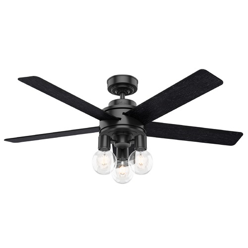 Hunter Fan Company 52-Inch Hardwick Fan in Matte Black by Hunter Fan Company 50594