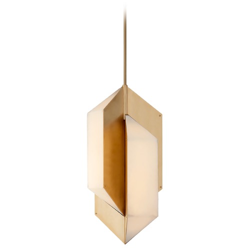Visual Comfort Signature Collection Kelly Wearstler Ophelion Medium Pendant in Brass by Visual Comfort Signature KW5722ABALB
